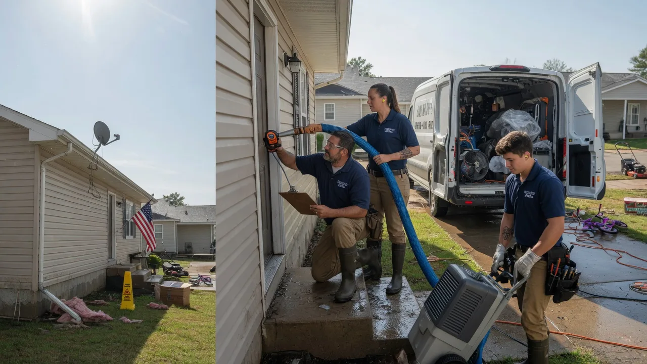 Ceiling Water Damage Restoration in Herrick Center, PA near me